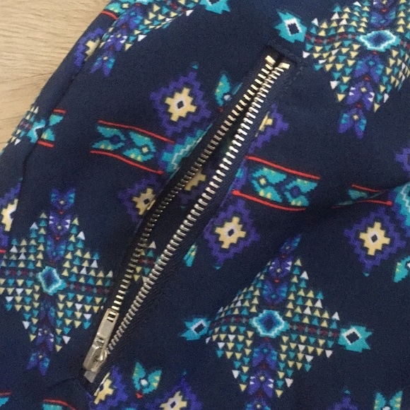 Blue Aztec Pattern Romper - Picture 2 of 4